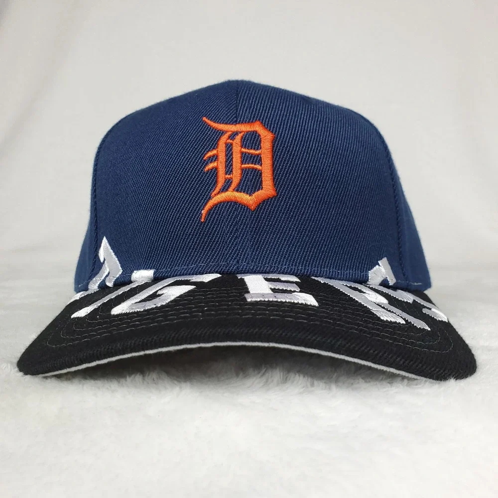 Detroit Tigers Mitchell &‎ Ness MLB Pro Fit Snapback Cap Hat 3D Logo Navy NWT